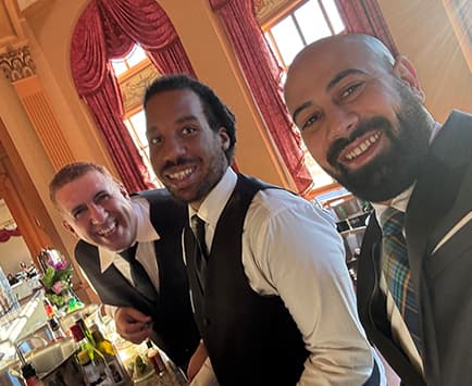 Our dedicated team members providing exceptional hospitality service